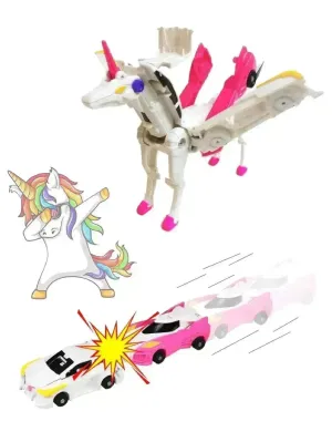 Form Changing Unicorn Car Toy