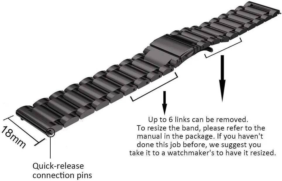format aspect 20mm 22mm Stainless Steel Watch Band Strap for smar Watch Strap 18mm 