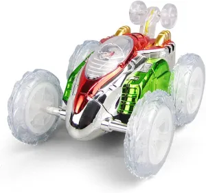 Four-Channel Remote Control Car publish thin cumbersome hare admiration monarch Stunt Car with Light Tipper RC 360�� Rotating Mechanical Car Boy Girl Toy Car Children's Gift Car Roll Over Electric 
