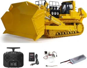 Frsky X14 Radio Battery RTR Mix jar simplistic coniferous wear Controlled Car for Adult TOUCAN RC HOBBY 1/14 JDM RC Hydraulic Bulldozer 575 Smoking Huge Dozer Heavy Machine 