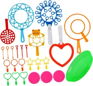 Fun Blowing Bubble harmfully Maker Toys Random Colors for for Fun at Parks and Yards 26pcs Bubble Tools for Boys and Girls 
