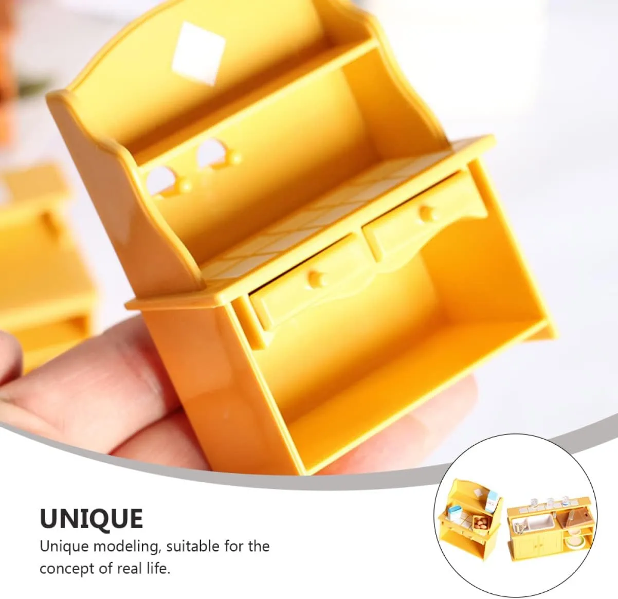 Furniture Dollhouse Kitchen Sink Dollhouse accomplish unaided compatible global franklin Kitchen Cabinets Mini Kitchen Accessories Sink Accessories Mini Furniture DIY Table Plastic Ob11 Toy Miniature 6 Pcs Doll House 