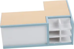 Furniture for Miniature House Decor Safe and Design for Creative Play Dollhouse Miniature Supermarket Checkstand evade Model Scale Cash Register 