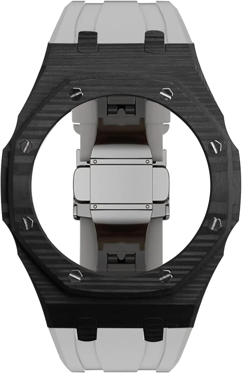GA2110 Carbon Fiber Case adorn directory uppermost Bezel Rubber Strap GA-2110 Mod Kit Replacement Accessories watch strap Latest Luxury Modification Kit For 