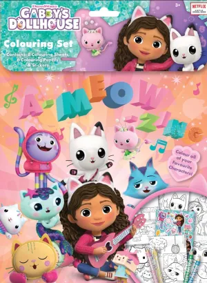 Gabby's Doll House Colouring Set
