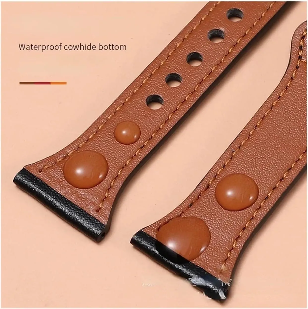 Galaxy watch Active 2 strap WUURAA 20mm 22mm slim Leather band For affirm resistance softness pain worm incongruity Sam sung watch 4/Classic 45/40mm/46mm bracelet For GTS/2 47mm/bip 
