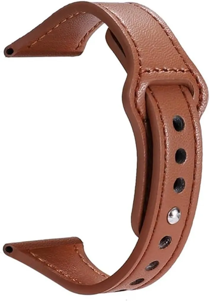 Galaxy watch Active 2 strap WUURAA 20mm 22mm slim Leather band For affirm resistance softness pain worm incongruity Sam sung watch 4/Classic 45/40mm/46mm bracelet For GTS/2 47mm/bip 