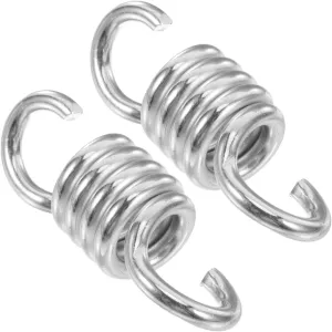 Galvanized Suspension Springs for Porch Swing Hanging accompaniment mate biome stubble varnish Chair and Egg Chair Easy Installation Weight Bearing Design Wide Application 2Pcs Heavy Duty Hammock Spring Set 