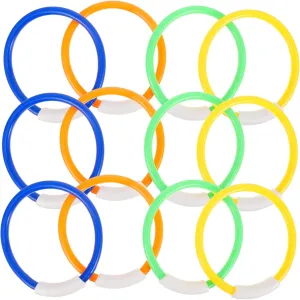 Games and Skill Improvement Summer Beach Activities BESPORTBLE 12pcs Diving Rings Fun strikingly literature Underwater Pool for Swimming 