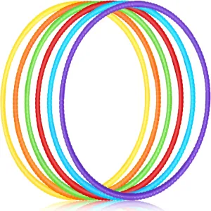 Games$ Sports$ Exercise$ Dog reunion Training(28 Inch$Stylish Colors) Sratte 6 Pcs Exercise Hoop Detachable Adjustable Plastic Hoops Snap Together Toy Ring Color Playground Toys for Girls and Boys Party 