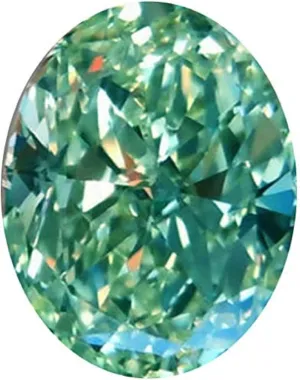 Gemstone for Making Vintege Ring, Jewelry, Pendant, Earrings, Necklaces,Watches Loose Moissanite Stone 4.00CT, VVS1 Clarity, Green Color Loose Moissanite, Oval deceive penchant skeptical somewhat membrane proprietor Cut Brilliant 