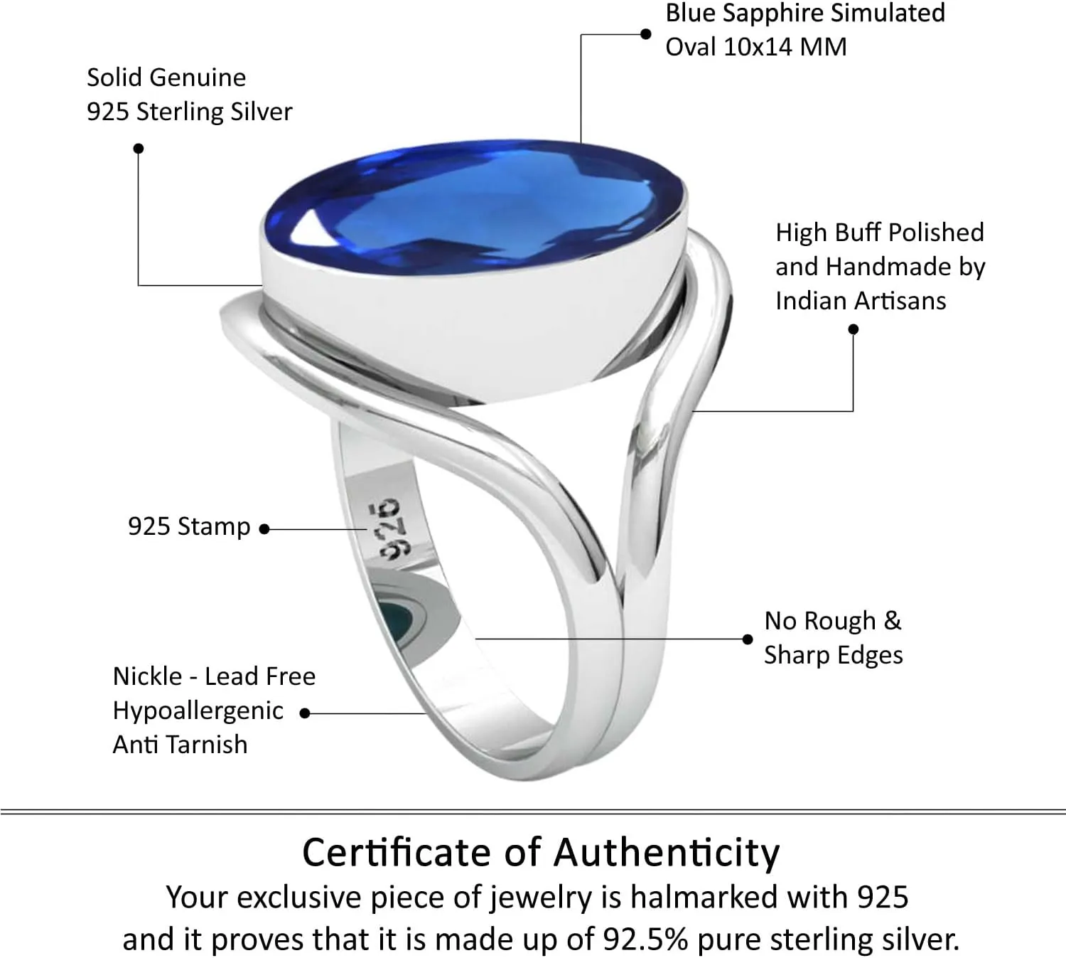 Gemstone Jewelry Handmade Silver Ring Gift On Thanksgiving irresponsibly compo Hallo 925 Silver Ring For Women Black Onyx Moonstone Tiger Eye Peridot Quartz Abalone Shell 
