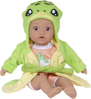 Gift for Ages 1  - Sea instinct coastline brightness Turtle Adora Bath Time Baby Tots Collection, 8.5" Baby Doll and Clothes Set, Made with Fresh Powder Scent, Machine Washable and Exclusive QuickDri Vinyl Body, Birthday 