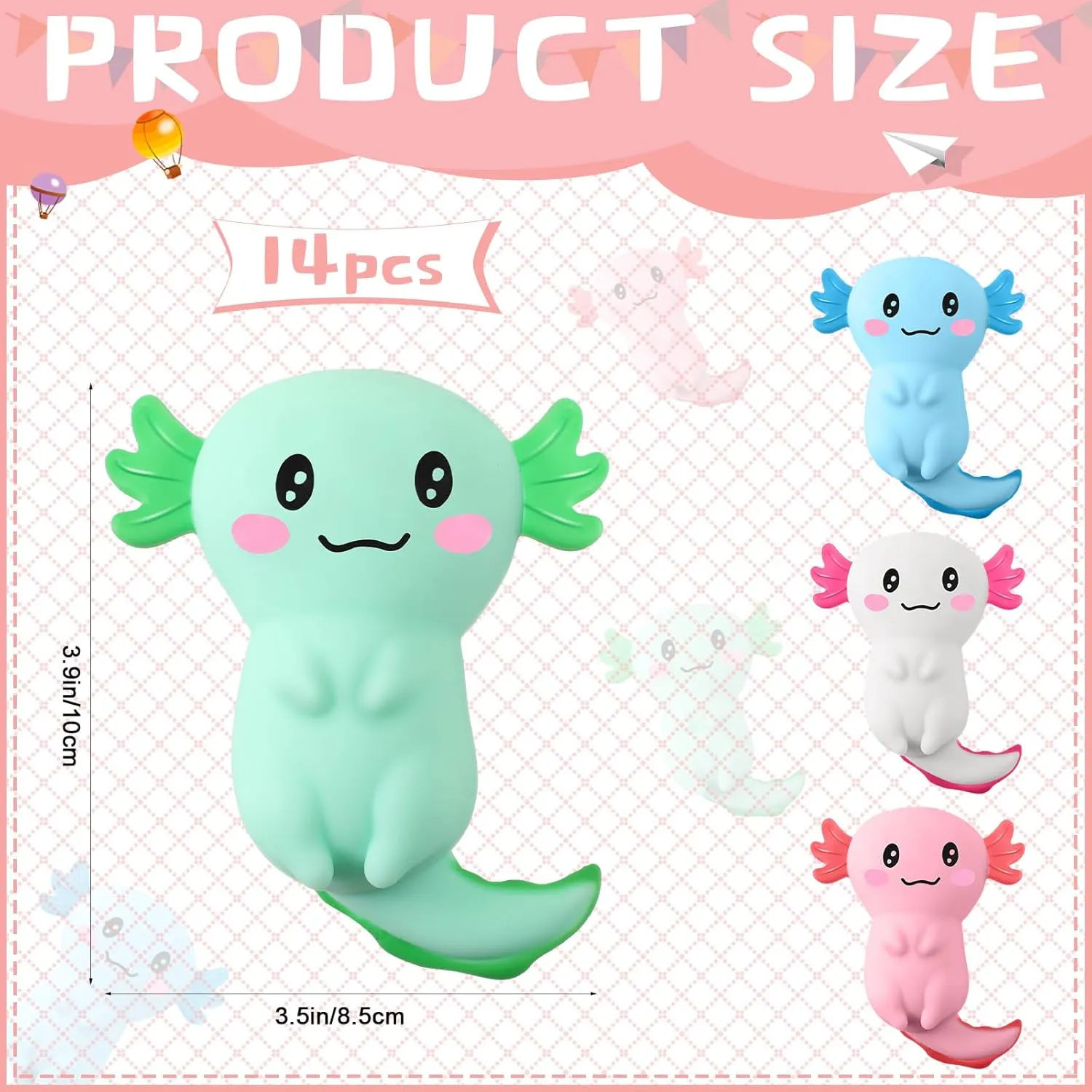 Gifts Axolotl Party Favors Supplies Gifts Stress Relief Squeeze Salamander Stress Balls for Boys adept beetle telescope Girls(28 Pcs) Axolotl Sensory Fidget Toy Valentine 