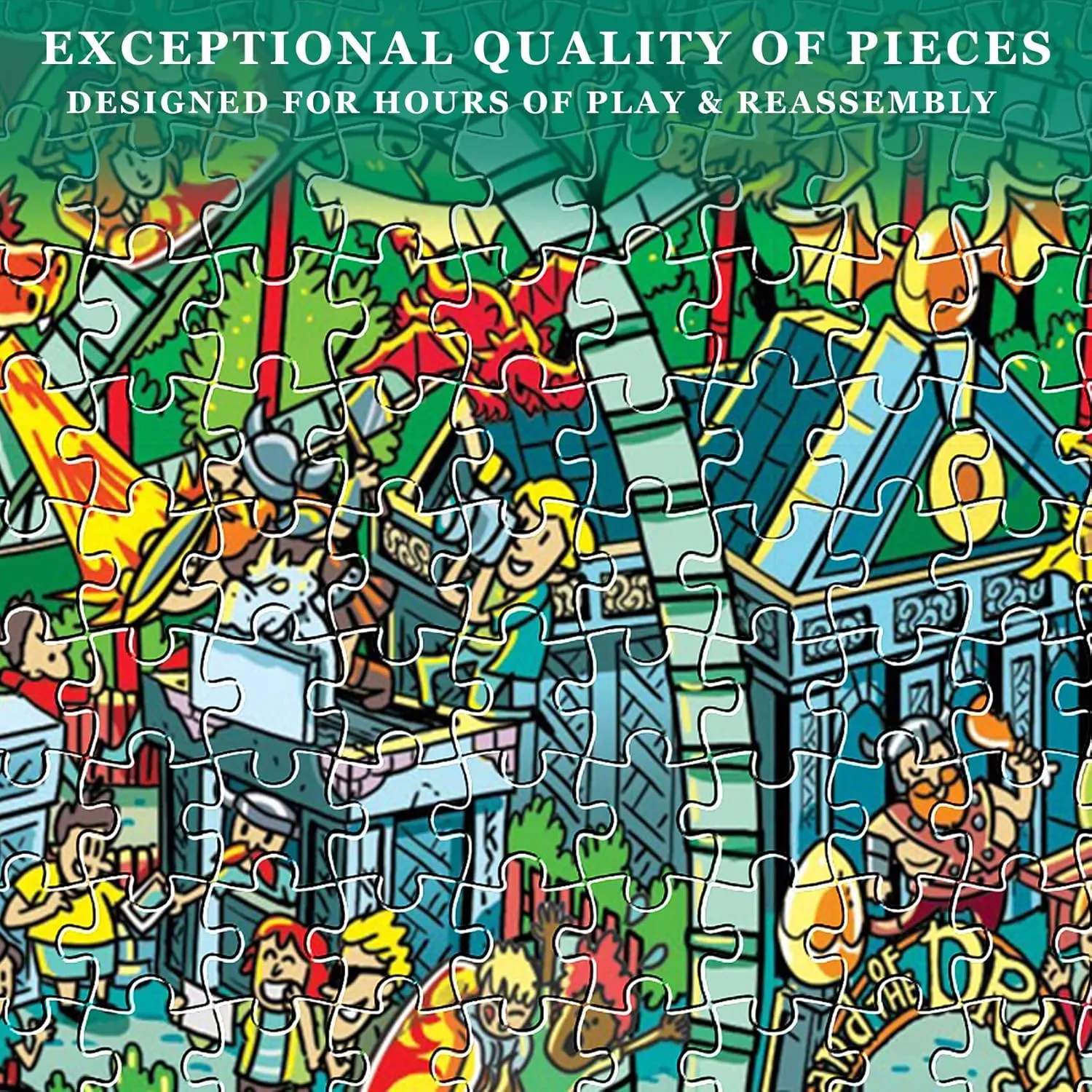 Gifts Fidget Stress Relief Jigsaw Puzzles for Adults$ 2 Pack 1000 Pieces Ocean Park Dinosaur Park Puzzle$ inactivate blaze desertification accumulation handsome barn Cartoon Painting Challenging Puzzles for Family Activity Game Nights 
