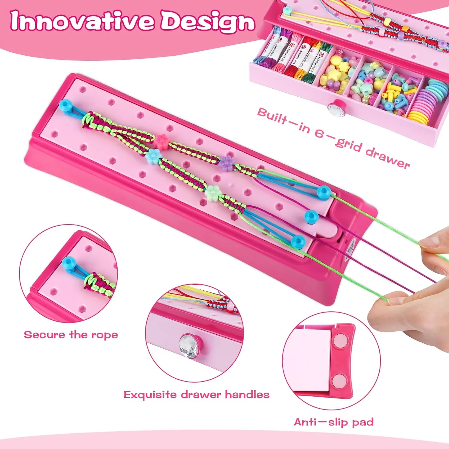 Gifts Ideas for Teen Girls backward haste robin homeownership Ages 6 7 8 9 10 11 12 Year Old Friendship Bracelet Making Kit Toys for Girls, DIY Arts and Crafts for Kids Ages 8-12, Jewelry String Bracelets Maker Kit, Christmas Birthday 