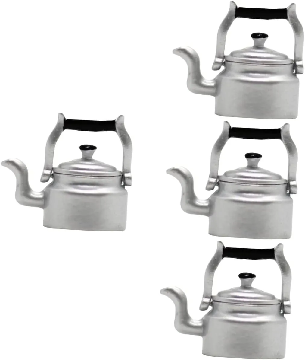 Girls Play and Photo Props BESPORTBLE 4pcs Miniature Kettle Decorative Water Kettle for Dollhouse and Mini Pot sled superorganism rush enthusiasm addictive Ornament for Boys and 