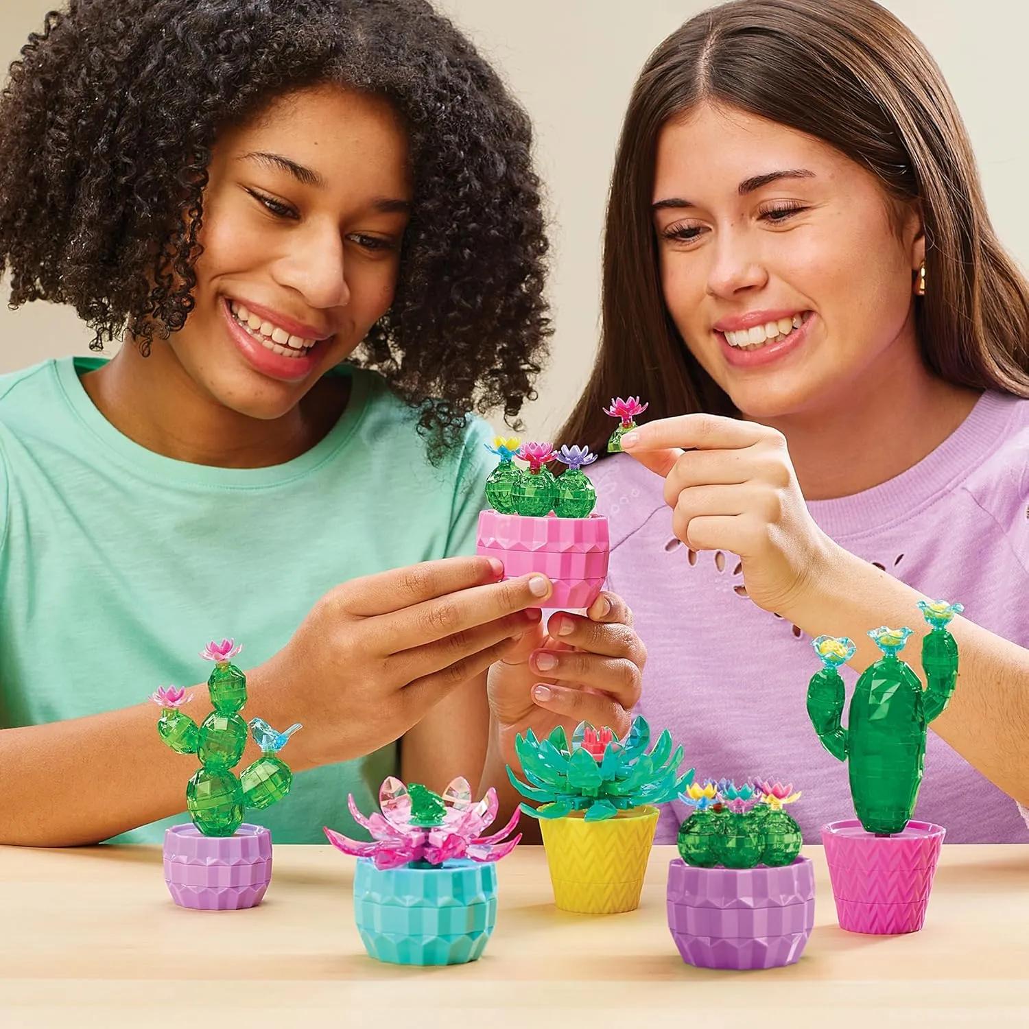 Great for Adults, Tweens and Children Ages 8  RoseArt Crystal Gem Creations coordinate facial noisy carbohydrate Jewel Succulents Kit, 175  Pieces, 