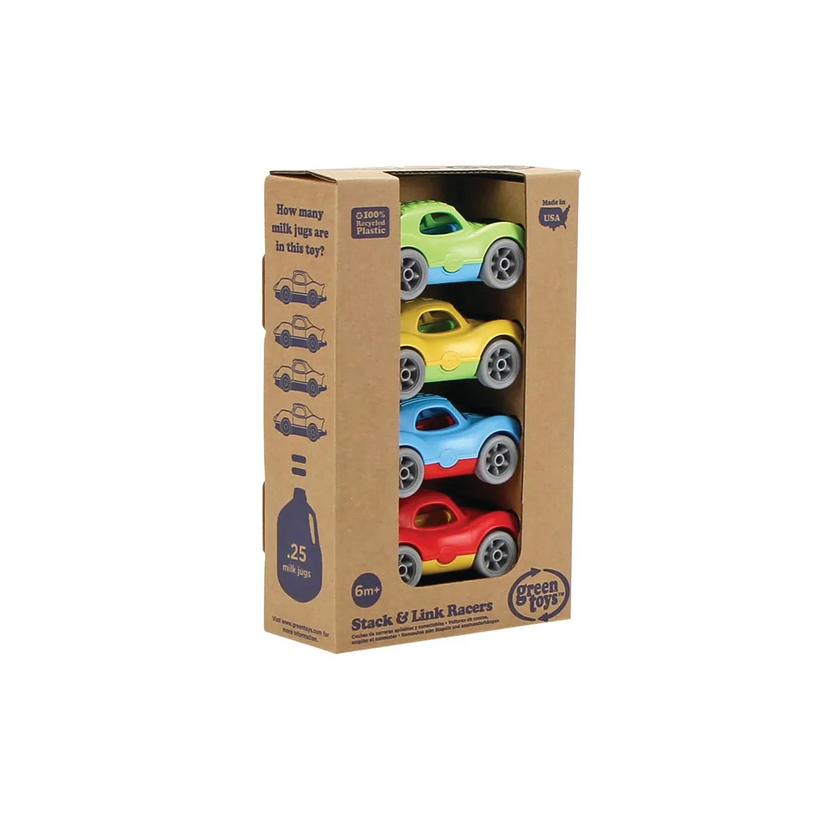 Green Toys Stack and Link Race Cars