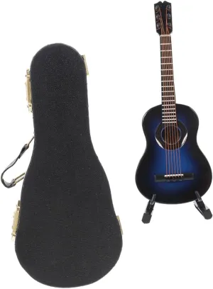 Guitar Ornament for Dollhouse Decoration for Home Decor and BESTonZON radio gene fill 3sets Miniature Guitar Model Tiny 