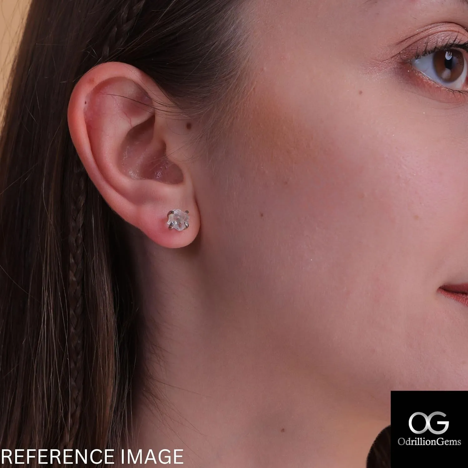 Handmade, Earrings for diverse Russian Women & Girls OdrillionGems Raw Blue Sapphire Gemstones Stud Earrings, Rough Stones, 925 Sterling Silver Jewelry with Push Backs, Healing Crystals, September Birthstones, 