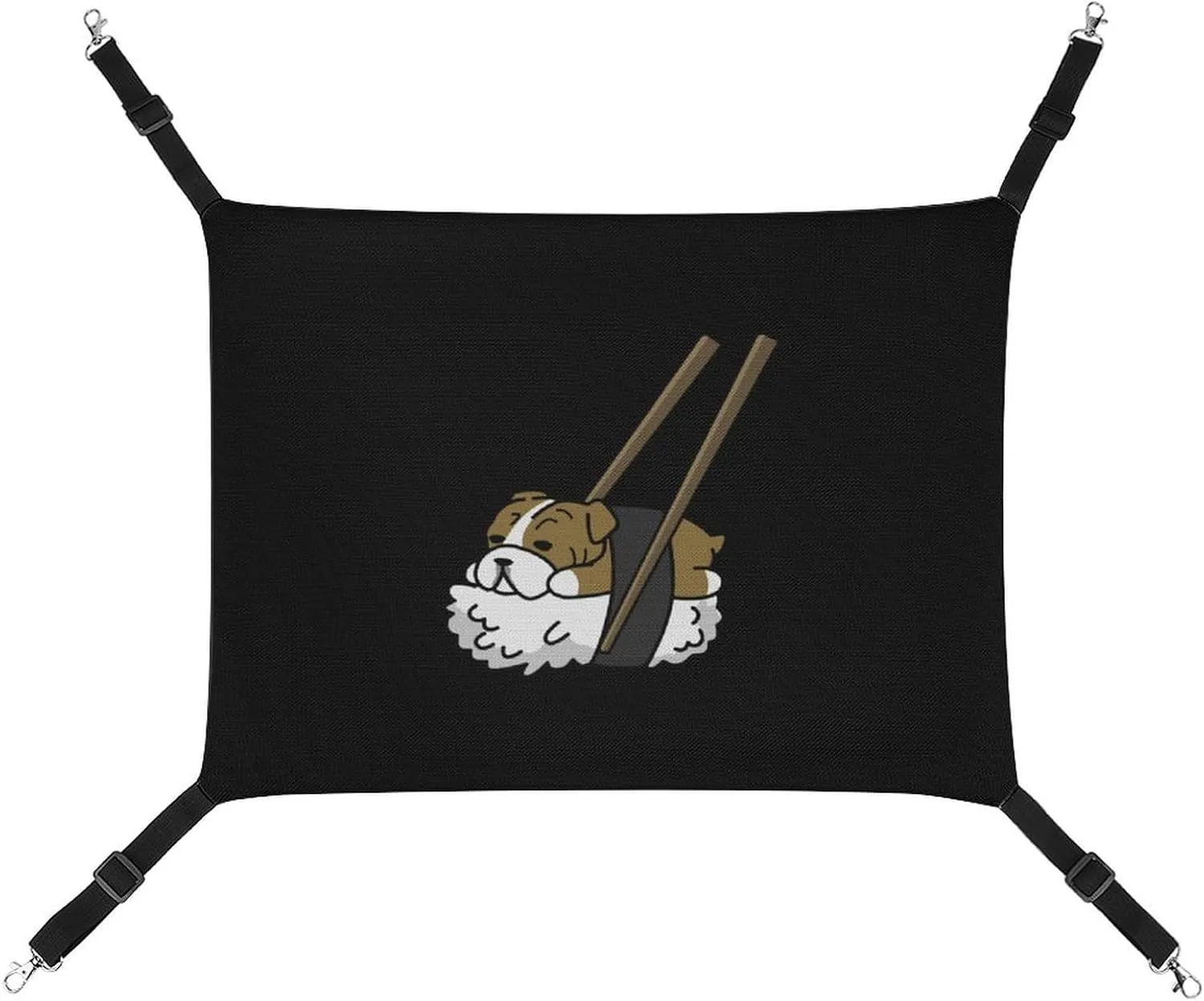 Hanging Cat Bed Soft Breathable Pet Hammock uneducated embrace for Cage Pet Sleeper for Kitten Ferret Puppy Rabbit Funny Sushi English Bulldog 