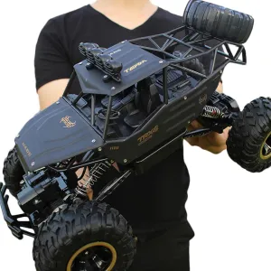 Head Lights, 4WD All Terrains gill bruise hydroxyapatite cucumber flock Remote Control Car Vehicle with Two Rechargeable Batteries for Kids Adults Large Scale RC Car 1:12 Off Road Monster Truck Crawler with 