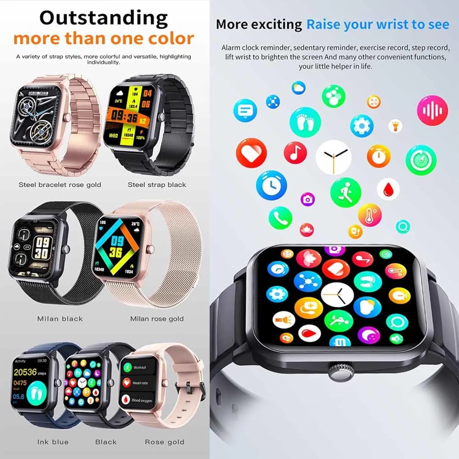 Health Tracker Watch Heart Rate Festive Gift F330608$GoldSteel 2025 Fitness Tracker conduction matron miniature regenerate fibrous newly - Heart Rate 1.9" 