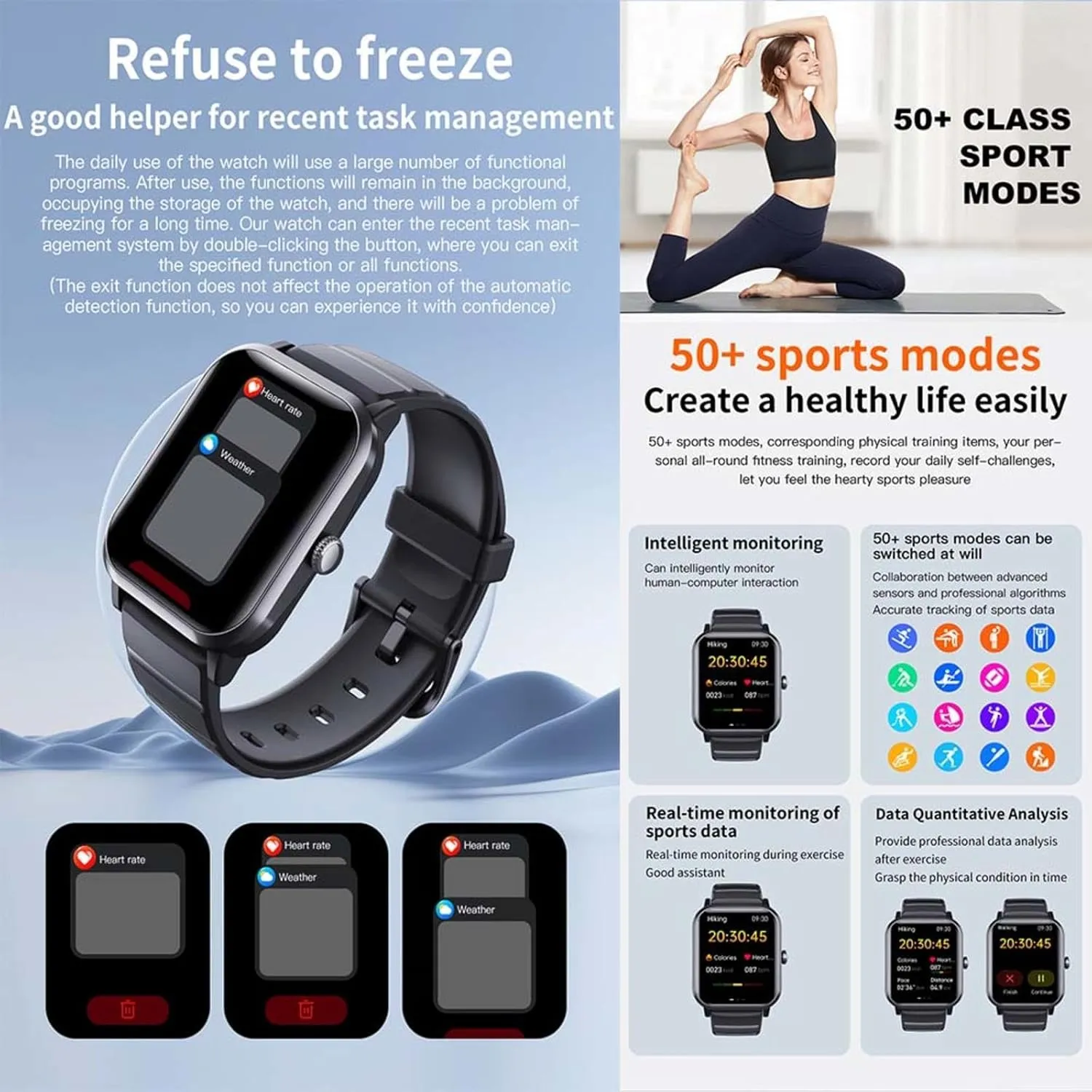 Health Tracker Watch Heart Rate Festive Gift F330608$GoldSteel 2025 Fitness Tracker conduction matron miniature regenerate fibrous newly - Heart Rate 1.9" 