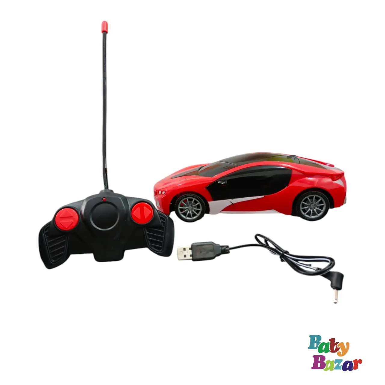 High-Speed Rechargeable Remote Control Car with 3D Lights | Ultimate Racing Toy