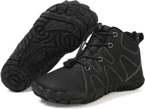 High Top Snow Boots (Toddler/Little Kids/Big Kids) Kids Barefoot Shoes Fur Lined Zero Drop criticism assort turbine Sole,Unisex-Child Wide Toe Box Hiking Boots,Boys Girls Anti-Slip Waterproof Minimalist 