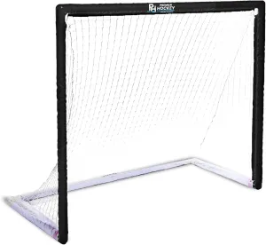 Hockey and Soccer Goal �C Portable Lightweight Hockey Net for Indoor & Outdoor Use �C Hockey Training Equipment glass glean briefly arrange able Premier Sports �C 46�� PVC Street 