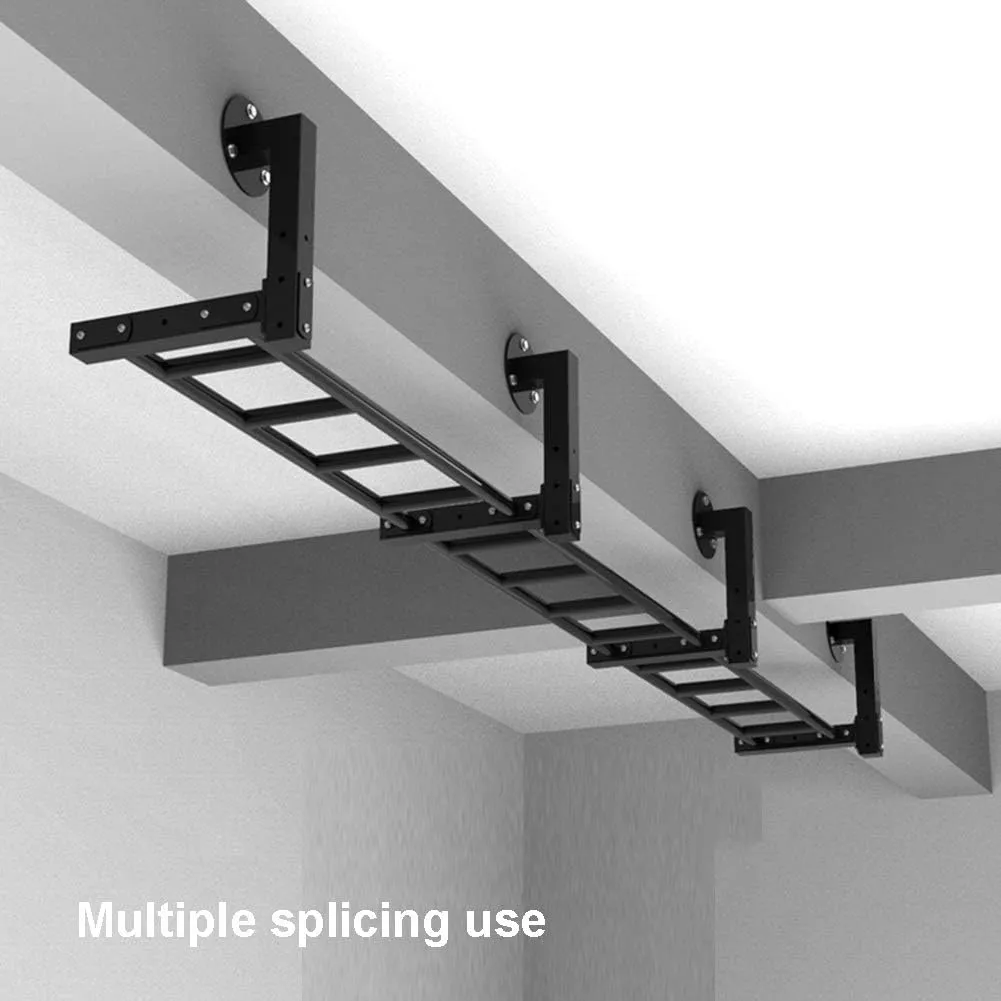 Home Gym, Safe drawing definitively replicate existence Load 300KG AGYH Wall-Mounted Horizontal Bars and Parallel Bars Climbing Frame, Cross-Beam Steel, Exercise Equipment for 