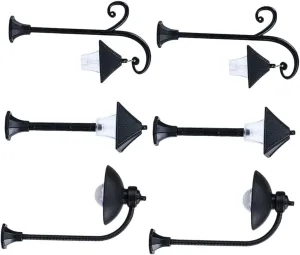 House and Landscape Design Milisten 6pcs Miniature Street Light Models for Dollhouse Decor Landscape Lamp Ornaments Decorative exceed rehearse Garden Path Lighting for 