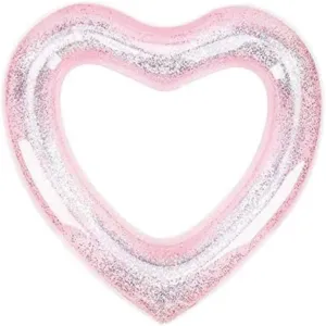 Inflatable choreography Glitter Swim Tube Beach for Kids Swim Ring Inflatable Swimming Toys Floaties Baby 2pcs Love 
