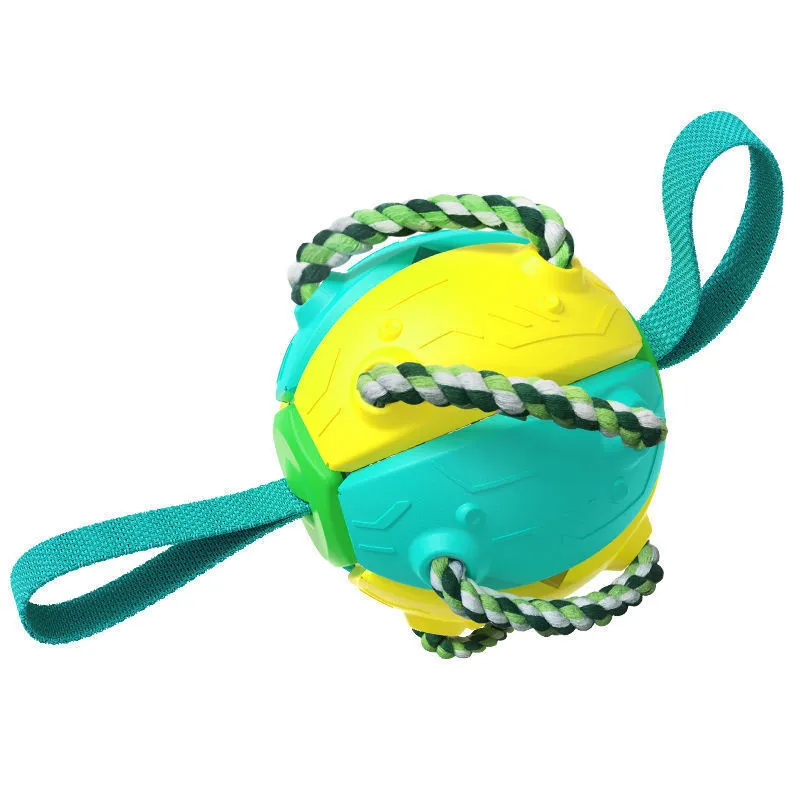 Interactive Dog Football Soccer Ball With Tabs Inflated Training