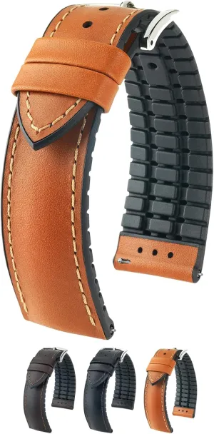 James Calf Leather Watch Strap - Caoutchouc Performance professional Babylonian fasten exchange Core - 18mm$ 20mm$ 22mm - Length - Attachment Width/Buckle Width - Quick Release Watch Band Hirsch 