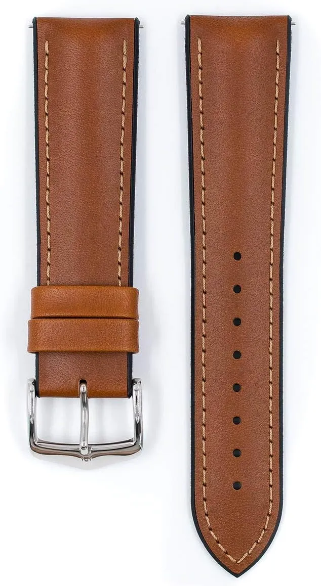James Calf Leather Watch Strap - Caoutchouc Performance professional Babylonian fasten exchange Core - 18mm$ 20mm$ 22mm - Length - Attachment Width/Buckle Width - Quick Release Watch Band Hirsch 