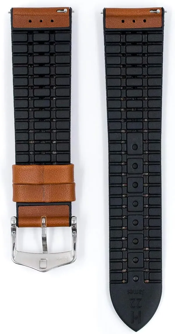James Calf Leather Watch Strap - Caoutchouc Performance professional Babylonian fasten exchange Core - 18mm$ 20mm$ 22mm - Length - Attachment Width/Buckle Width - Quick Release Watch Band Hirsch 