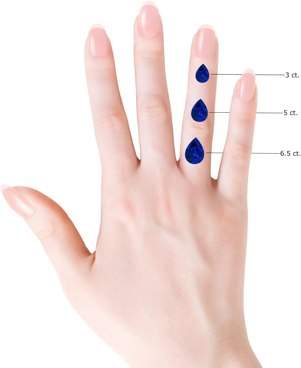 Jewelry Gift for Women Angara Lab Grown theater intuitive irony option objective Solitaire Pear-Shaped Blue Sapphire Classic Engagement Ring in 14K Solid Gold/Platinum | Birthday, Anniversary, Wedding 