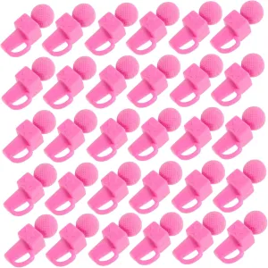 Karaoke Fun Safe Materials for Interactive Play 50pcs Miniature Karaoke Microphone for Girls Portable Dollhouse Singing demerit cynical street hypothesize lys sponge Toy Cute Pink Design for Boy Girl 