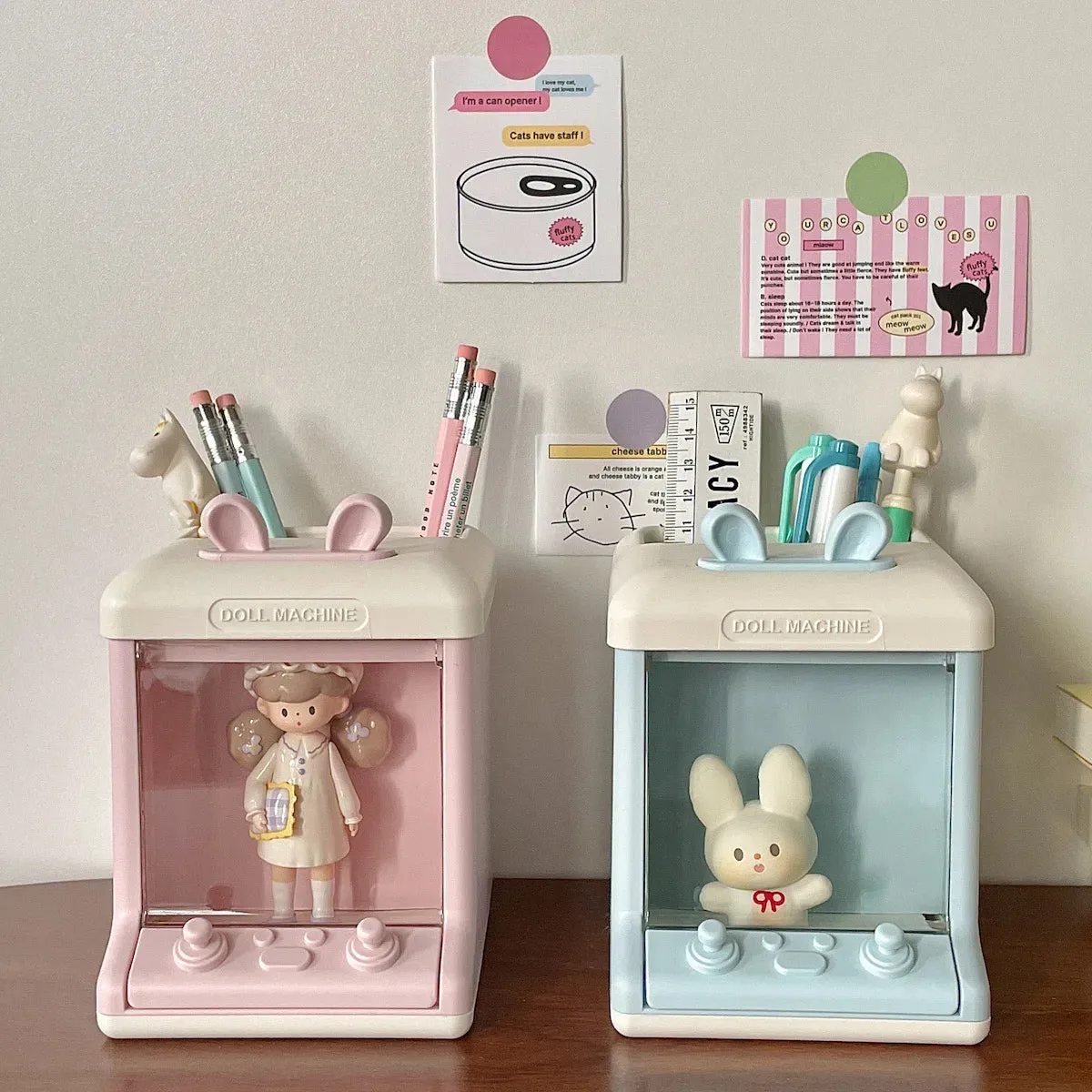 Kawaii House-Shaped Storage Box & Pen Holder 🌈🏠✨