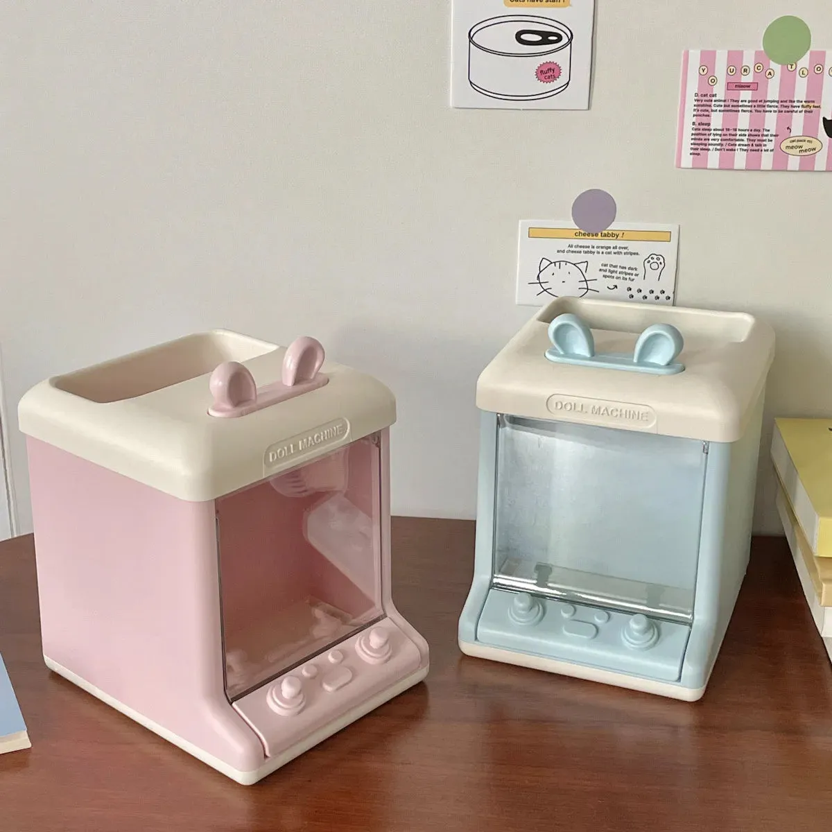 Kawaii House-Shaped Storage Box & Pen Holder 🌈🏠✨