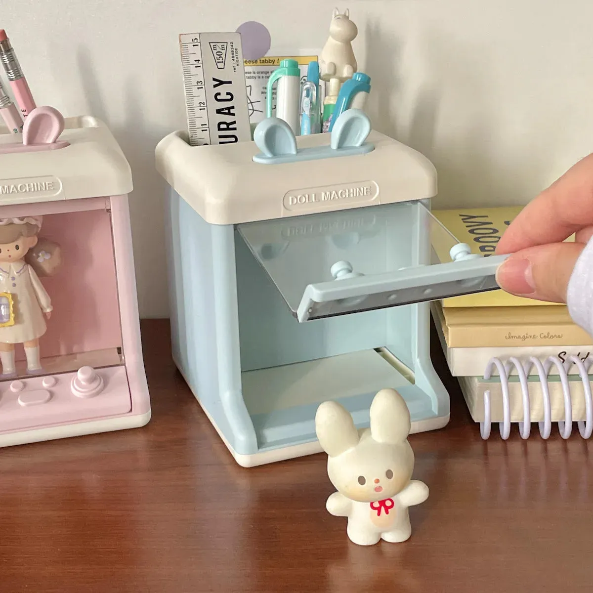 Kawaii House-Shaped Storage Box & Pen Holder 🌈🏠✨