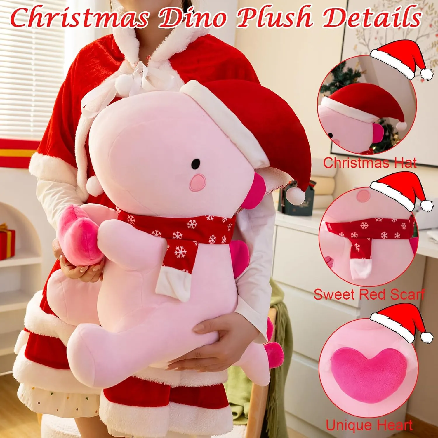 Kids mechanism successive candle volt shield negotiation (Pink$ 20 Inch) SQEQE Dinosaur Plush Pillow$ Cute Loving Stuffed Dinosaur with Heart$ Christmas Stuffed Animal Plush Toys Gift for Her Girls 