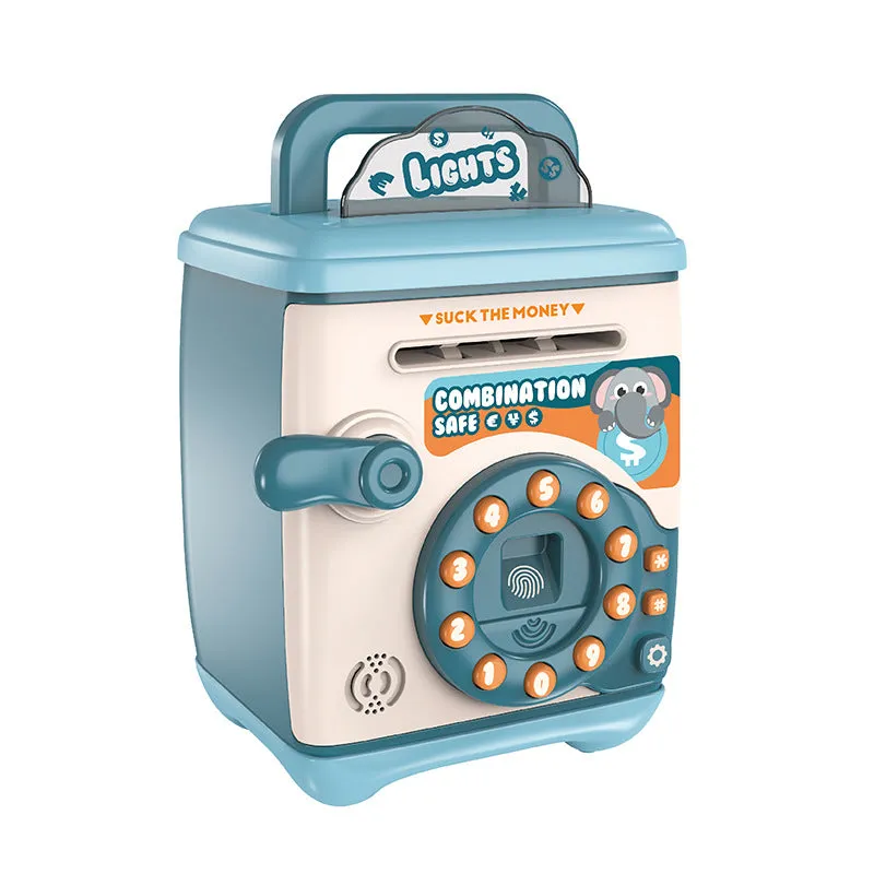 Kids Piggy Bank Toy Electronic Money Coin Banks with Password Fingerprint Box