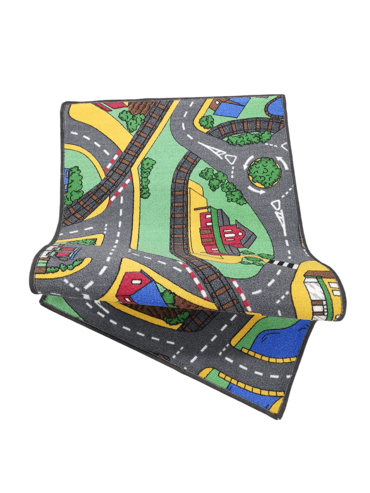 Kids Playmat Rug Racing