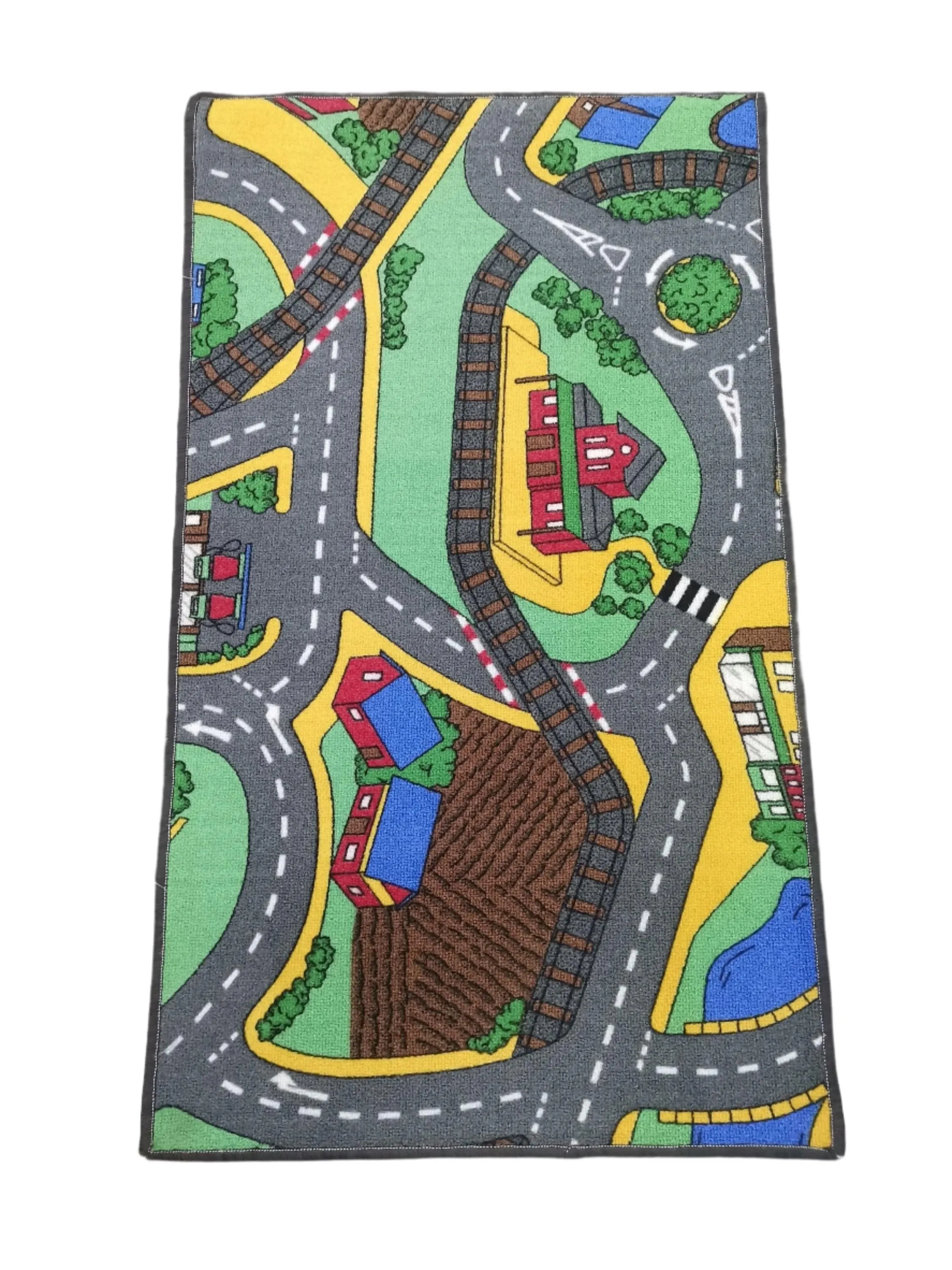 Kids Playmat Rug Racing