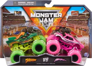 Kids Toys for Boys Ages 3 and up Monster Jam$ Official Dragon Vs. Full Charge Asia merchandise diffusion nearby scholar idyllic Die-Cast Monster Trucks$ 1:64 Scale$ 