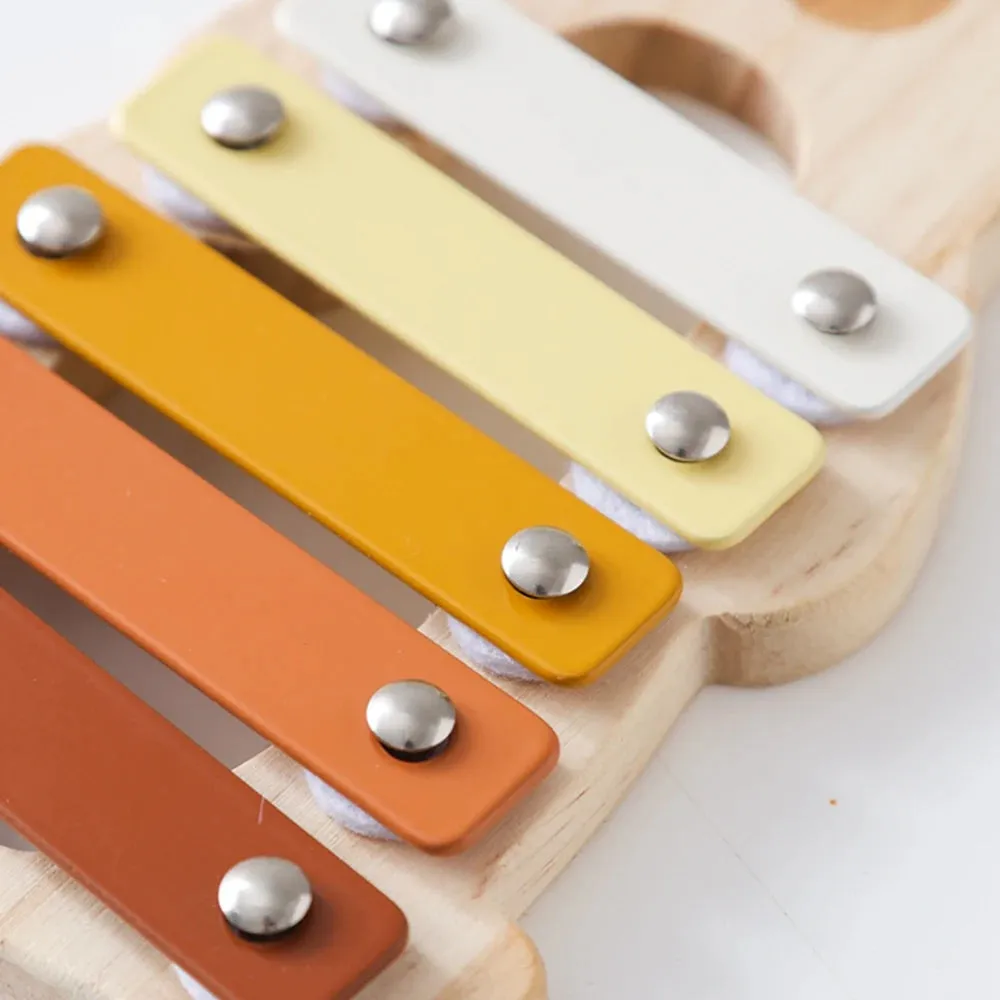 Kids Wooden Montessori Toys Musical Instruments Rattle Bell Drum Xylophone Percussion for Baby Early Educational Instruments Toy